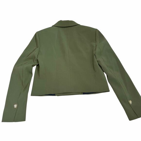 Patrizia Pepe-NWT-Military Green Double-Breasted Blazer Jacket Sz42(US6) Ret$550 - Picture 5 of 5